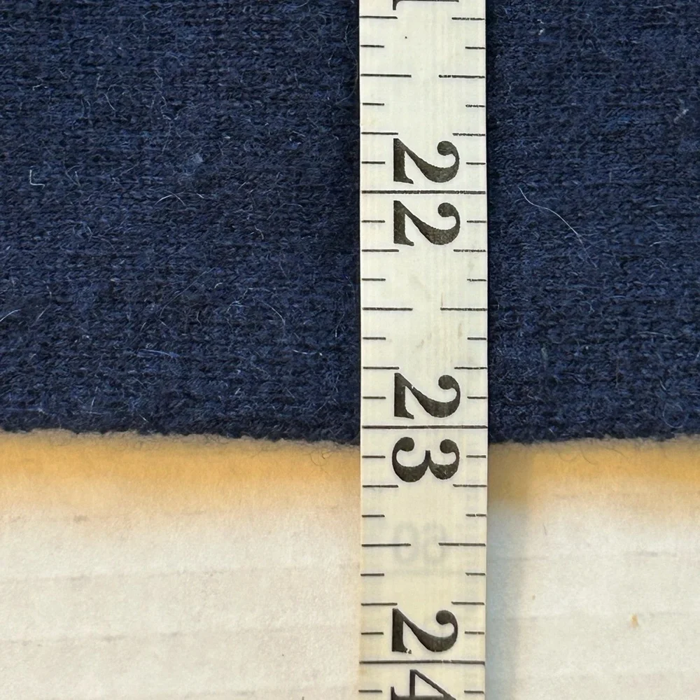 Garnet Hill 100% cashmere dark blue boxy sweater SMALL AS IS